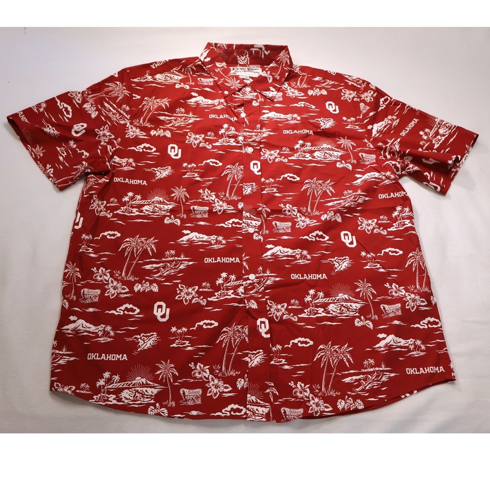 University of Oklahoma Reyn Spooner Kelsi Performance Button Front Men's 2XL